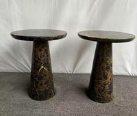 Socle en pierre naturelle Présentoir à socle Table d'appoint haute Mobilier de café et de salon Table d'appoint en marbre fabriquée à la main