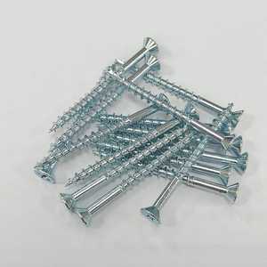 Tornillos PB # 8 tornillos Phillips de cabeza plana de 2 pulgadas, chapados en zinc, con rosca profunda para madera, de acero al carbono C1022, alta calidad, Homn Reen - Product Image 3