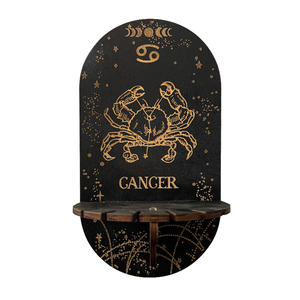 Soporte de exhibición de cristal de madera bohemio ecológico, soporte decorativo colgante de bruja hecho a mano con elemento decorativo de piedra para el hogar - Product Image 6