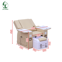 Fauteuil de massage et de pédicure professionnel Jincheng, moderne, inclinable, avec système de jets sans tuyauterie 24