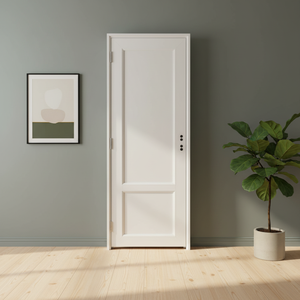 ประตูบานเลื่อนไวนิลแบบเรียบ UPVC สไตล์โมเดิร์น ผิวเคลือบสำเร็จรูป สำหรับใช้ภายในห้องน้ำ - Product Image 1
