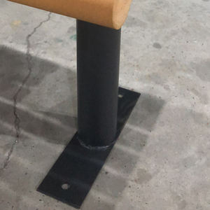 แผ่นไม้พลาสติกคอมโพสิตกลางแจ้งม้านั่งออกแบบเปลือยหลังสำหรับสวนสวนโรงเรียนลานใช้-ส่งตรงจากโรงงาน - Product Image 5