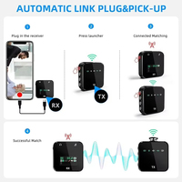 Micrófono Digital M32S con Pantalla LCD, Segundo Micrófono Inalámbrico con Adaptador y Kit de Soporte de Plástico para Entrevistas