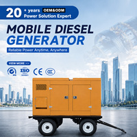 Générateur diesel à châssis ouvert de type remorque avec ATS pour l'alimentation de secours dans les secteurs minier, de la construction, commercial et industriel