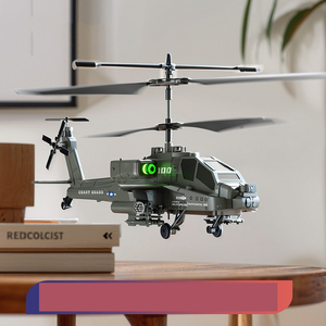 Hélicoptère télécommandé <span class=keywords><strong>Apache</strong></span> 3.5CH, hélicoptère armé électrique avec lumière, en plastique et caoutchouc, hauteur fixe, cadeau pour garçons - Product Image 5