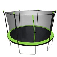 Trampolín de 14 Pulgadas para Adultos, Cama Elástica Comercial, Trampolín Infantil para el Hogar, Trampolín Familiar con Red de Seguridad, Plegable, de Acero, para Fitness