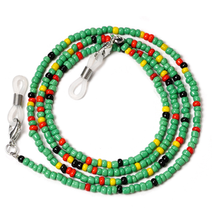 Chaîne de <span class=keywords><strong>lunettes</strong></span> de soleil perlées colorées à la mode <span class=keywords><strong>cordon</strong></span> de cou anti-perte pour accessoires de <span class=keywords><strong>lunettes</strong></span> - Product Image 5