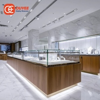 Comptoir de présentation de bijoux professionnel en verre sans cadre, vitrine de boutique de marque, présentoir en verre pour bijoux