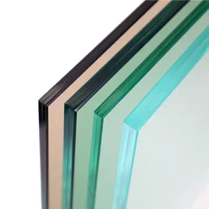 זכוכית למינציה PVB SGP מחוללת מחוסמת קשוחה מבודדת זכוכית למינציה לצוף שקופה 331 441 552 6.38 מ""מ 8.38 10+1.52+10 מ""מ