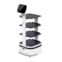 Yapay Zeka Servis Robotu Kendi Kendine Teslimat 40kg Taşıma Kapasitesi 10 Saat Çalışma Süresi LDS+VSLAM Navigasyon Engel Algılama Otomatik Şarj IP43 Dereceli 4G/5G