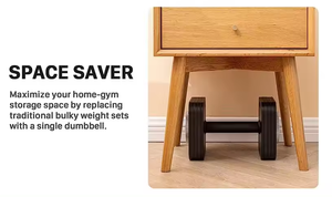 Équipement de <span class=keywords><strong>fitness</strong></span> à réglage rapide, haltères de 24 kg (50 lb) utilisés pour les hommes et les femmes, haltères réglables - Product Image 6