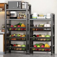 Panier de rangement de cuisine en métal multifonctionnel à 5 niveaux, du sol au plafond, pour légumes, avec capacité de rangement pour casseroles