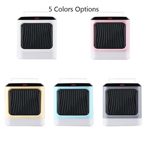 <span class=keywords><strong>espacio</strong></span> de escritorio eléctrico con luz LED RGB/exhibición <span class=keywords><strong>temporal</strong></span> Digital, calentador de ventilador eléctrico práctico - Product Image 2