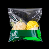 Sacs plats transparents en plastique BOPP personnalisés pour légumes, emballages alimentaires, sacs d'emballage pour légumes, sacs en plastique