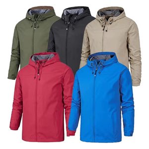 <b>Men's</b> Hooded Windbreaker <b>Jacket</b> Spring Autumn Outdoor Casual Loose Fit Windproof Running Hiking <b>Cycling</b> Camping Fishing - Product Image 2