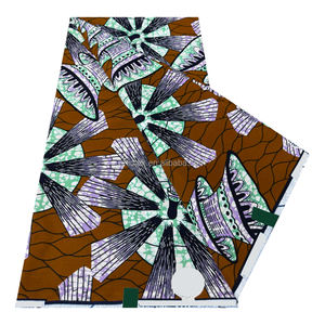 Nouveau modèle de <span class=keywords><strong>tissu</strong></span> en coton imprimé <span class=keywords><strong>africain</strong></span> Wax Holland, 6 yards, <span class=keywords><strong>pagne</strong></span> hollandais, batik dobby pour la couture de sacs, chemises, emballé en balles - Product Image 4