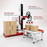 Machine de cerclage de palettes à double tête de flèche automatique Type de presse supérieure pour PP PET alimentaire chimique boisson pompe roulement moteur à engrenages