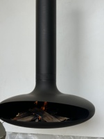 Cheminée suspendue au design moderne et luxueux, en acier au carbone de haute qualité, forme personnalisée, pour brûlage de bois – Offre Spéciale