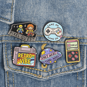Lot de badges métalliques personnalisés en gros, thèmes <span class=keywords><strong>Horreur</strong></span>, Wednesday, Statue Vintage, VCA, Gothique, Addams, Vampire, Coffret cadeau Halloween, Multi-packs - Product Image 3