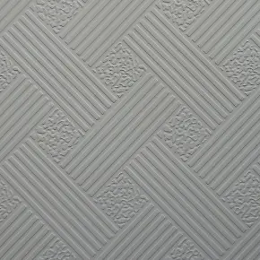 Vinyl Coated 60x60 PVC Laminated Gypsum Ceiling Tiles grid from factory