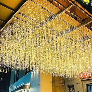 Vente en gros rideau lumière mariage fête lumière ingénierie Festival décoration chaîne lumière extérieure étanche - Product Image 4