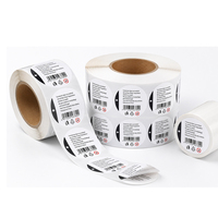 Étiquettes autocollantes personnalisées, imperméables, multicouches, écologiques, durables, à double couche, à décoller, en rouleau
