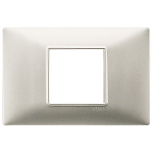 Vimar 2M Central Plate Matt Nickel 17x8cm Wall <b>Switch</b> Cover - Product Image 1