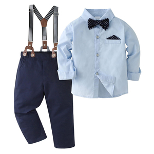 Nuovo Arrivo Set 2 Pezzi per Neonato, Completo Cerimoniale Primaverile e Autunnale, <span class=keywords><strong>Abbigliamento</strong></span> per Bambino 6-12 Mesi con Papillon - Product Image 5