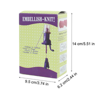 Machine à tricoter créative en plastique pour embellir les objets tricotés à la main, métier à tisser portable pour bracelets, outil de couture Tricotin