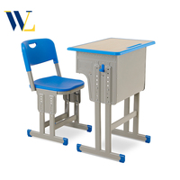 Chaise de table de lecture d'étudiant au design moderne chaise de bureau d'école de salle de classe avec hauteur réglable pour le mobilier scolaire