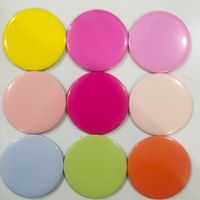 Miroir de poche miniature personnalisé avec logo, 7 cm, rond, simple face, mignon, dessin animé, miroir de maquillage compact pour étudiants, cadeaux promotionnels