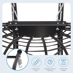 Dwoo Fauteuil <span class=keywords><strong>suspendu</strong></span> <span class=keywords><strong>double</strong></span> d'extérieur toutes saisons, robuste, pour 2 personnes, type fauteuil œuf - Product Image 5