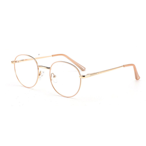 男女兼用カスタマイズされたロゴ金属光学眼鏡固体アセテート寺院おしゃれな女性の眼鏡ステンレス鋼ワイヤー合金 - Product Image 4