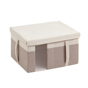 Clothing Organizer <b>Storage</b> Box Rectangle Khaki Foldable Stackable For <b>Clothes</b> And Toys - Product Image 5