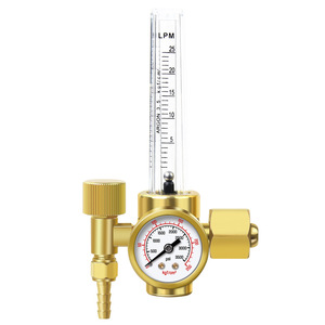 Argon Gas Pressure Regulator Pure Copper 1-25 Bar Precision Gauge For Welding Machine - Product Image 2