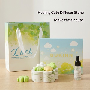 Set de Regalo de Aromaterapia Trébol de Cuatro Hojas, Lindo Kit de Fragancias Curativas con Aceite Esencial para Decoración del Hogar - Product Image 4