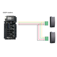 Lecteur de cartes RFID NFC intelligent à double fréquence 13,56 MHz en alliage d'aluminium OSDP RS485, étanche IP66, portée de lecture 3-5 cm, contrôle d'accès