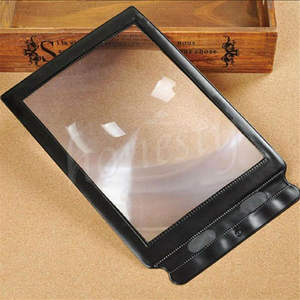 Outils ménagers Lecture Instructions de cuisine GRAND A4 pleine page 3x loupe <span class=keywords><strong>feuille</strong></span> d'aide à la lentille GRAND livre grossissant outil d'aide à la lecture - Product Image 1