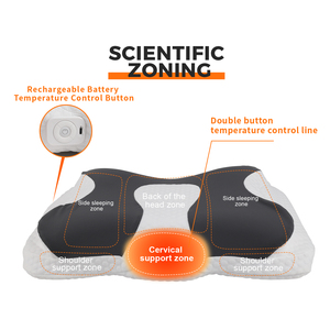 <span class=keywords><strong>Almohada</strong></span> <span class=keywords><strong>Cervical</strong></span> Inteligente con Calor y Vibración | Espuma Viscoelástica Ergonómica para Soporte de Cuello | Apagado Automático para Uso en Hospital/Hogar - Product Image 3