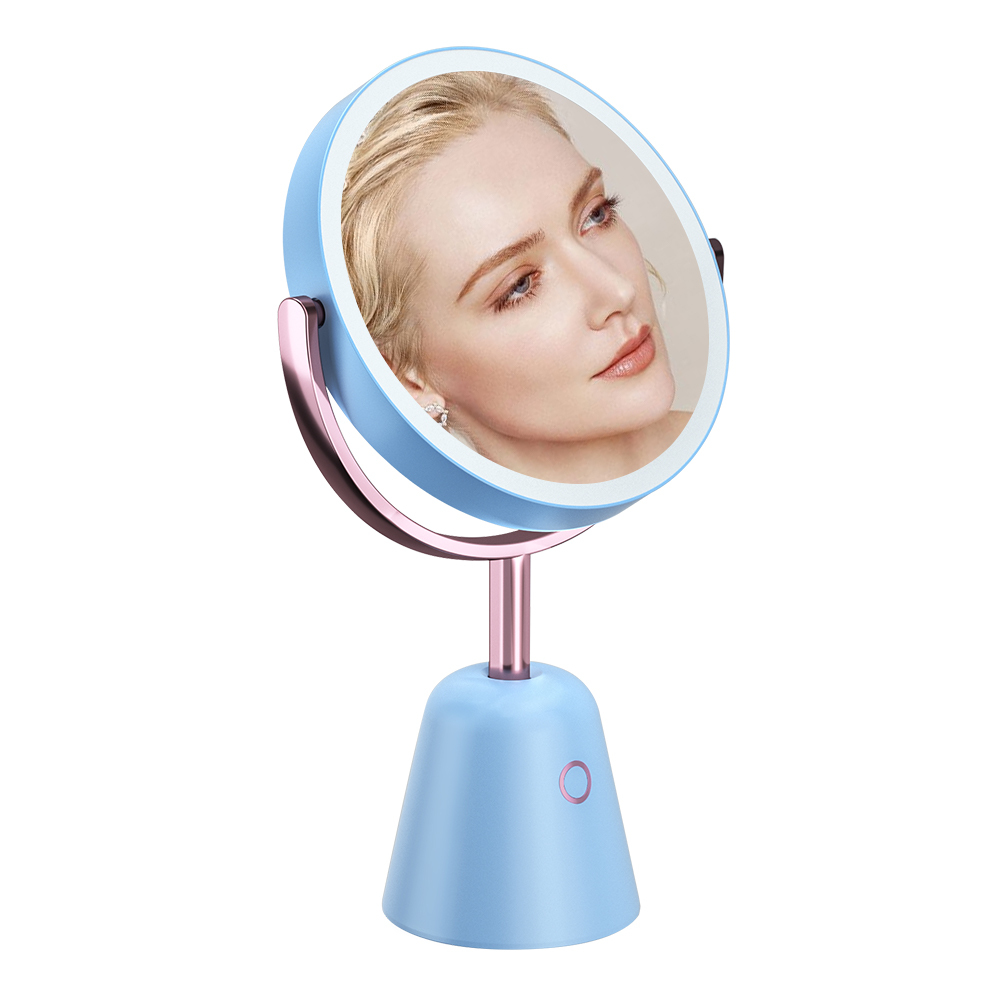 M12 Table Compact Extensible Salle De Bains Bureau Pivotant Vanité Cosmétique Led Lampe Lumière Maquillage Miroir