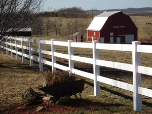 3 Rails Fence Horticulture Anti-Corrosion Used Sale Vinyl Pvc Ranch Rail Fence