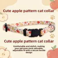 Collier anti-perte imprimé en usine pour chat et chien, en tissu monocouche, pour toutes les saisons