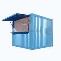 Conteneur pliable de 10 pieds et 20 pieds, conteneur d'expédition, design de bar, café/boutique/stand, restaurant en conteneur à vendre
