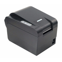Imprimante d'étiquettes thermiques Xprinter XP-235B 60 mm Noir et Blanc USB/ Logistique de supermarché Entrepôt Code-barres Stock