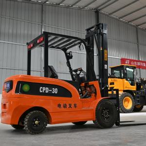 מלגזות סוללה אנרגיה חדשה 3m 3000Lbs מלגזה חשמלי עם מזלג - Product Image 2