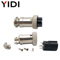 Connecteur GX16 en alliage de zinc/cuivre pour l'aviation, mâle/femelle, câble LC pour aviateur, 2 à 8 broches, prise circulaire à encliquetage, prise de connexion IP67 CE