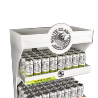 Nouvel arrivage : Présentoir de sol moderne en bois de bouleau pour bouteilles de bière et de boissons, idéal pour les supermarchés