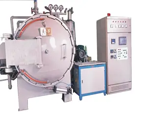 1350 C Vacuum metal surface treatment furnace with chamber size 300x300x500mm and capacity 100Kg