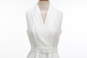 Robes midi décontractées d'été pour femmes, sans manches, style rétro, <span class=keywords><strong>robe</strong></span> <span class=keywords><strong>Hepburn</strong></span>, années 1950, 1960, rockabilly, blanche, pin-up, fête, bal, swing - Product Image 4
