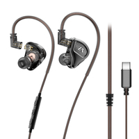 Écouteurs filaires OEM LM2 avec transducteur dynamique 10 mm, moniteur intra-auriculaire HiFi avec câble remplaçable pour le gaming et la musique